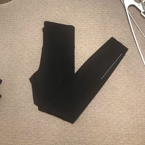 Black Lululemon Fast & Free 7/8 legging
